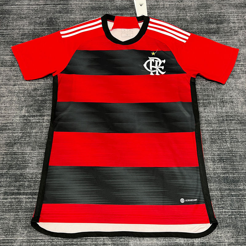 Red Black Fan Version Jersey Polyester Fiber 100%