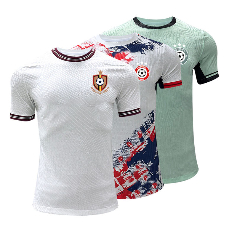 100% Polyester Material Football Team Jersey 120 - 160gsm Fabric Weight Quick Dry